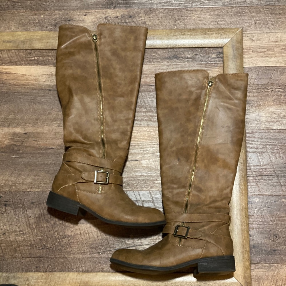 JustFab Knee High Riding Boots